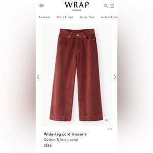 Wrap London Wide-Leg Cord Trousers